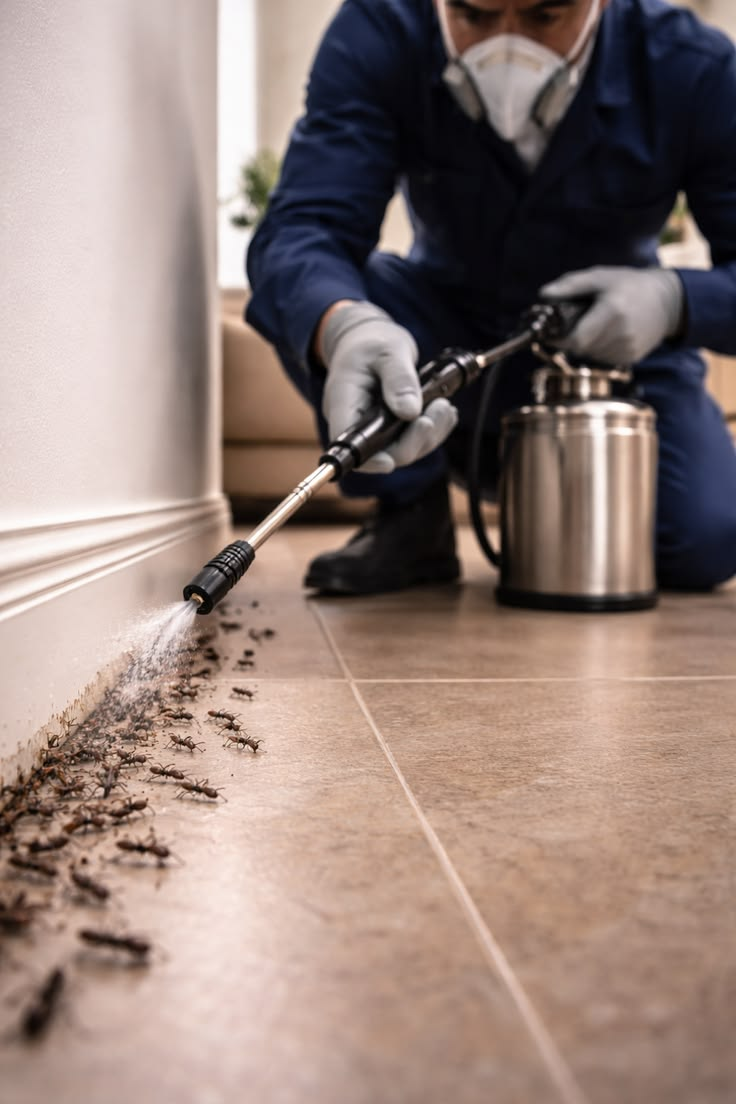 Professional pest-control treatment by Remroc Cleaning & Solar