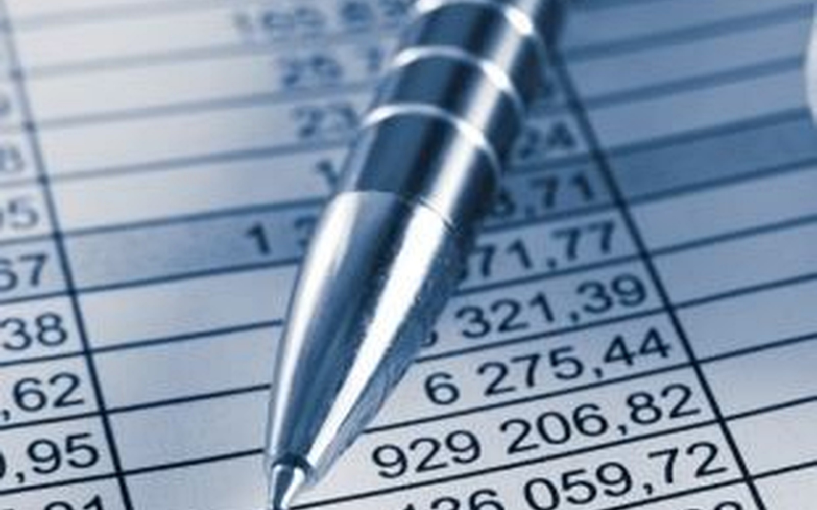 Accountant reviewing financial information