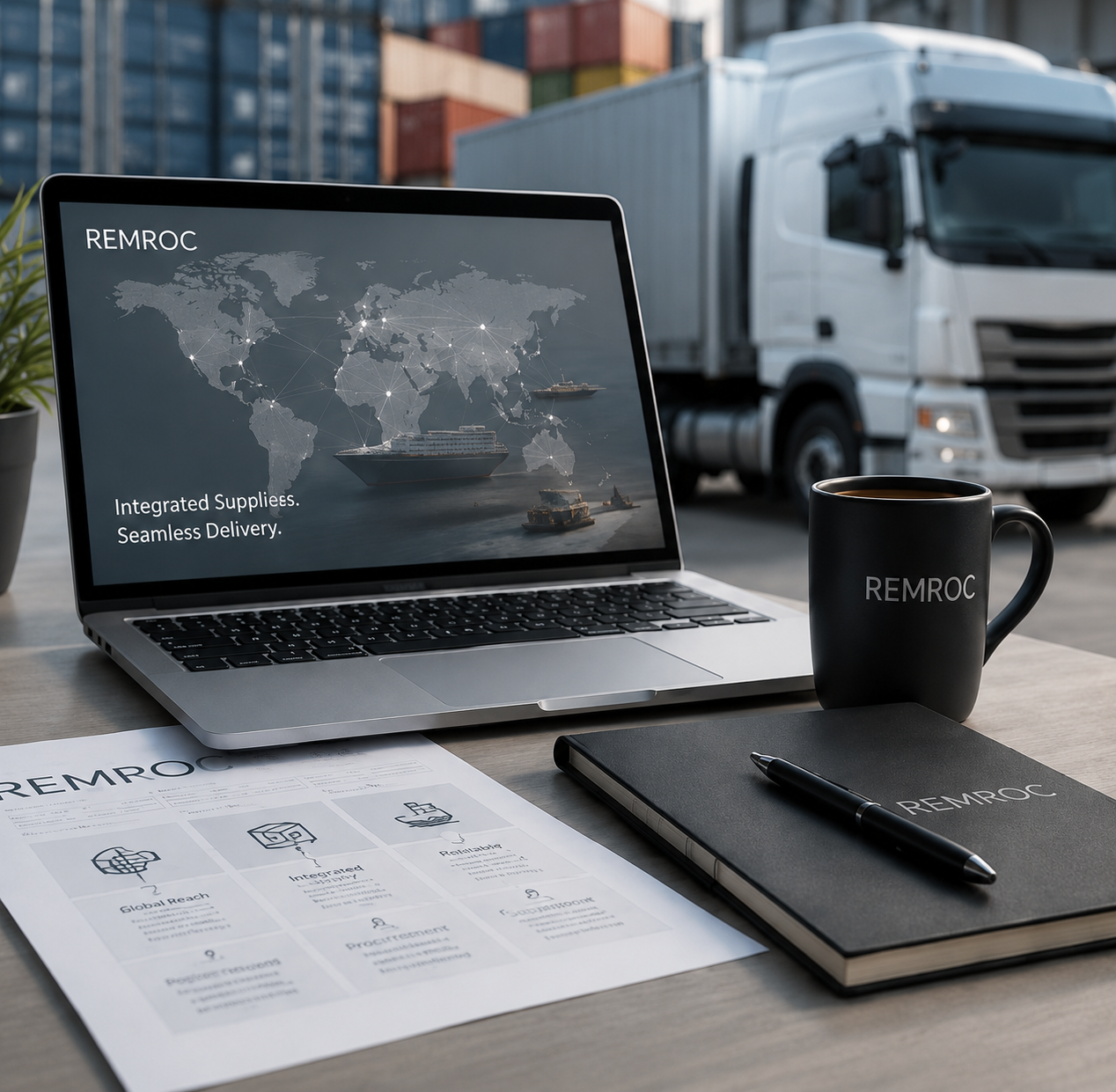 Remroc integrated business support workspace